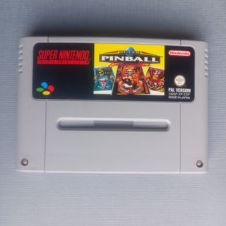 SUPER NINTENDO SNES SUPER PINBALL BEHIND MASK