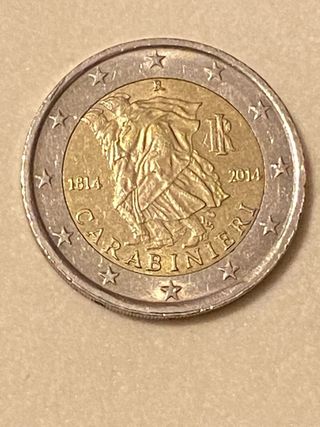 Moneta 2 euro Anniversario Carabinieri 1814-2014
