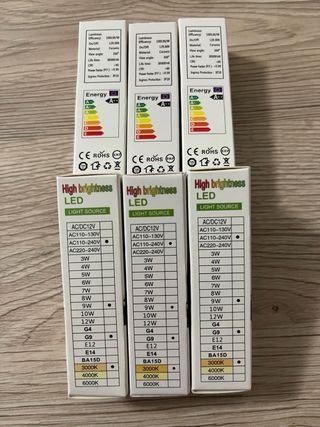 Lampadine G9, 6 pezzi, 9W 3000k A++