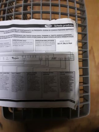 Ricambi whirpool lavastoviglie