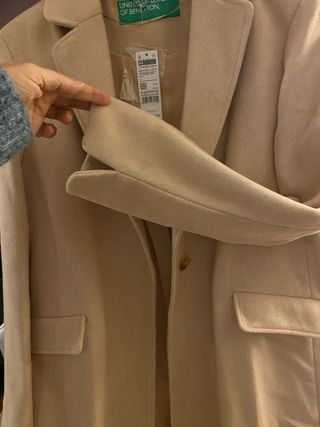 ABRIGO paño-lana BENETTON sin estrenar