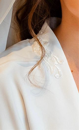 Capa blanca de novia