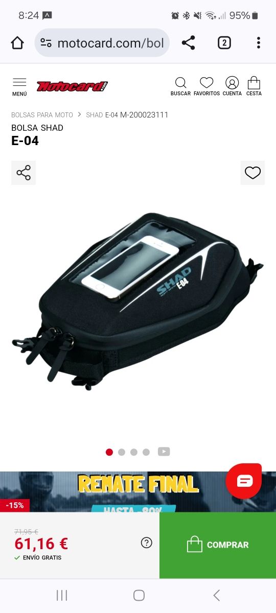 SHAD-04 BOLSA DEPOSITO MOTO