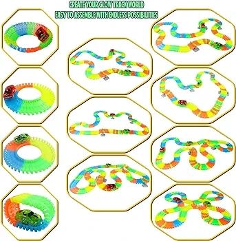 Pista flexible luminosa