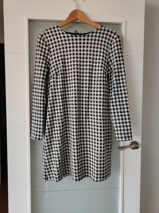 Vestido corto cuadros vichy