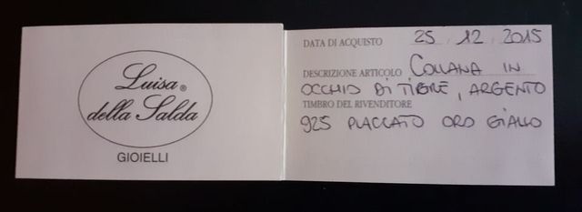 COLLANA GIROCOLLO IN OCCHIO DI TIGRE E ARGENTO