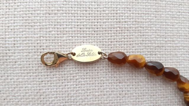 COLLANA GIROCOLLO IN OCCHIO DI TIGRE E ARGENTO