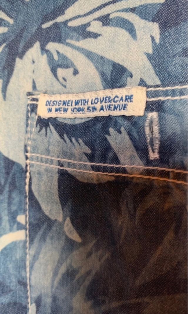 Camicia jeans con fiori/Flower Jeans Shirt Alcott