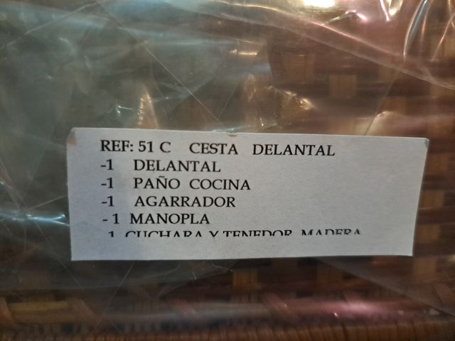 Cesta delantal