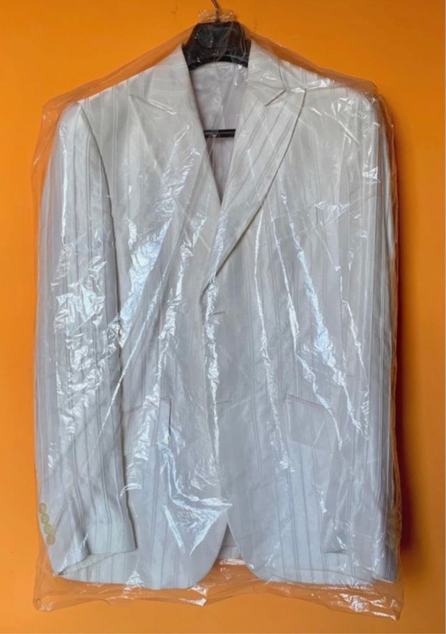 Made in Italy silk white jacket Seta viscosa tg 48