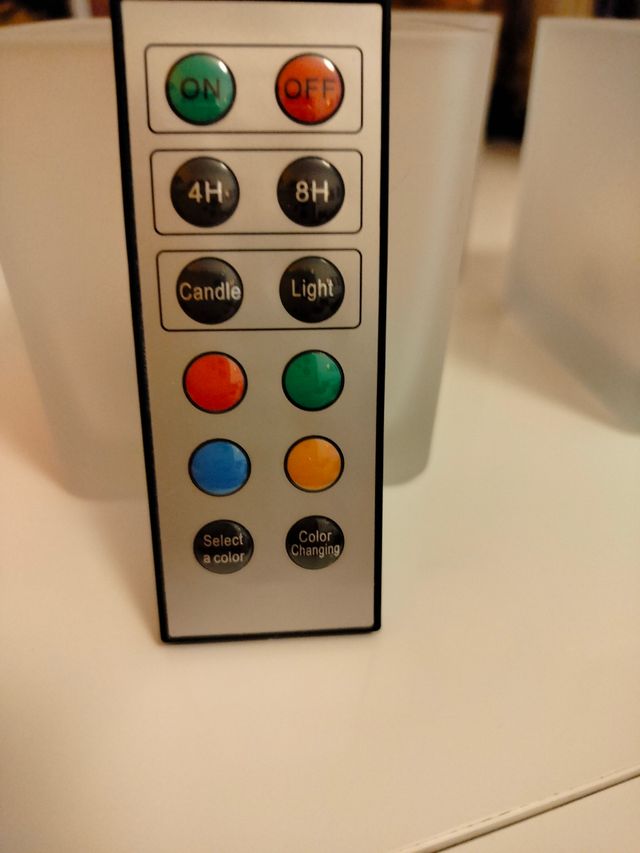 Candele set 3 LED multicolore