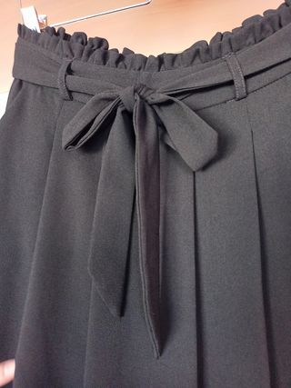 Falda negra Kiabi T.40
