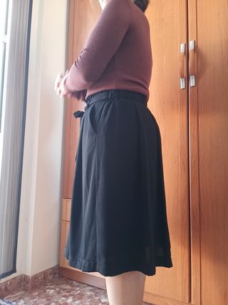 Falda negra Kiabi T.40