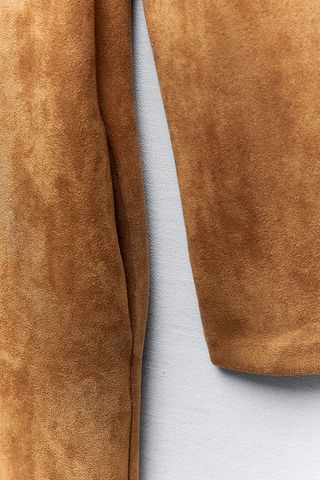 NUEVO!! Abrigo Efecto Ante (Firma Zara Woman)