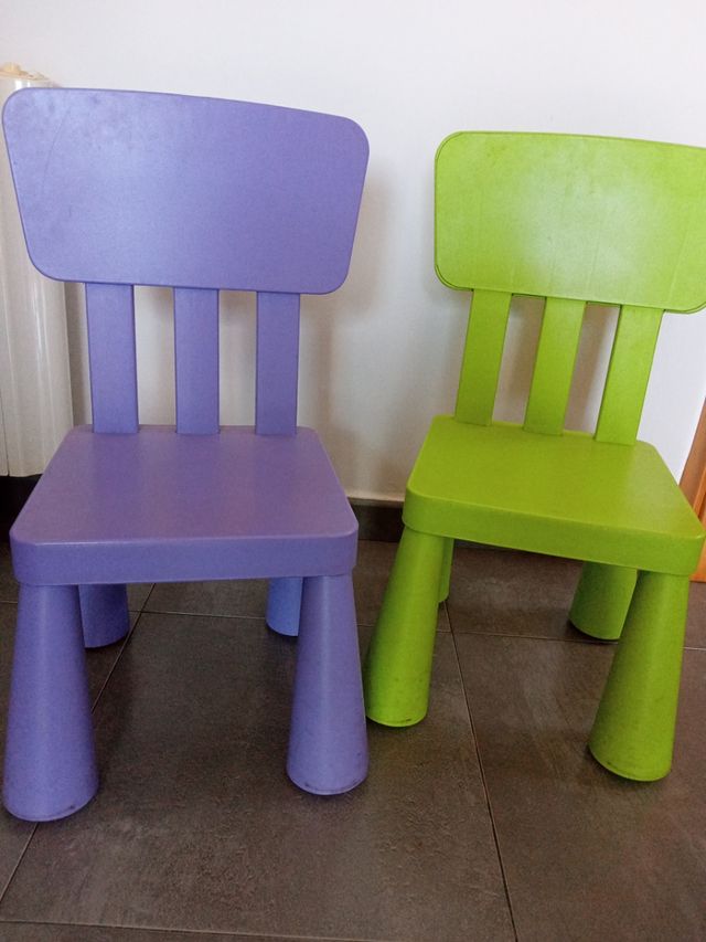 Mesa y dos sillas niño Ikea