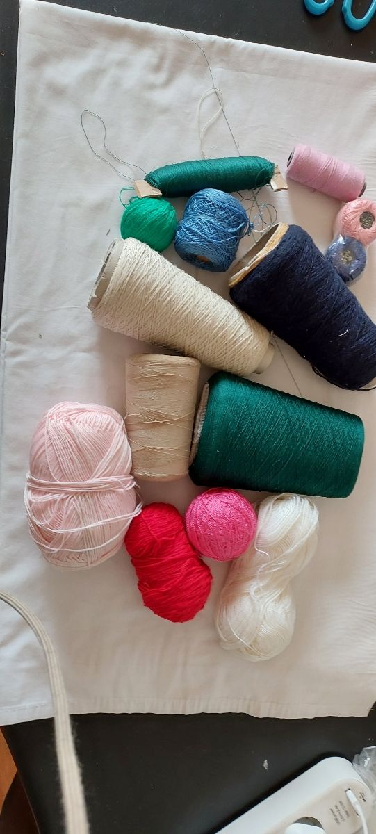 Lote hilos y lanas manualidades costura