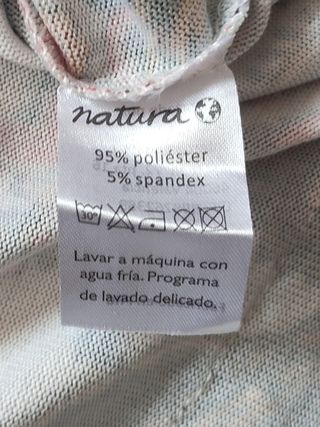 NUEVO. T-XL. Vestido Natura plumas