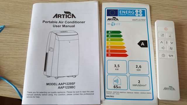 Aire acondicionado portátil NUEVO Artica AAP1229SF