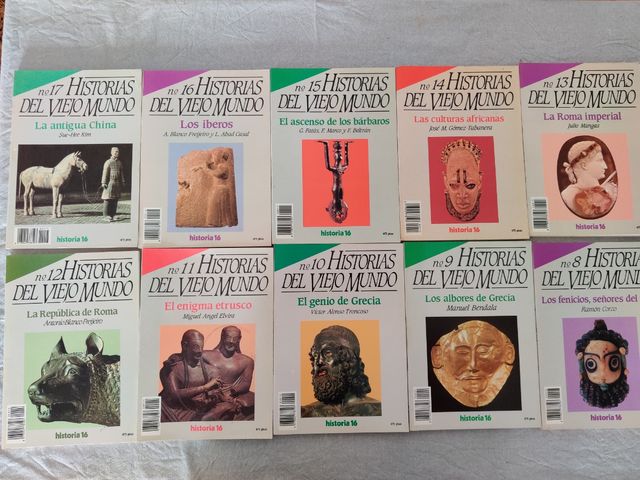 Lote de revistas de historia.