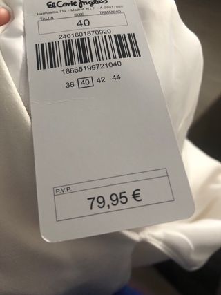 Mono blanco Formula joven talla L