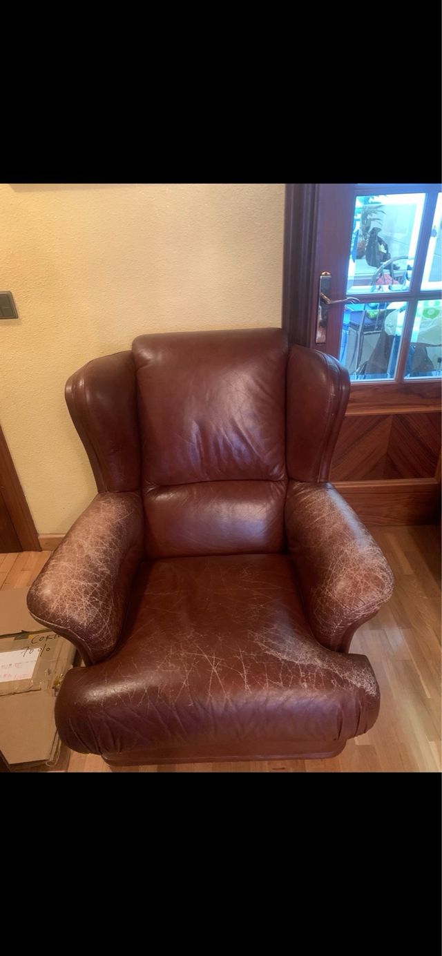 Sillon orejero piel