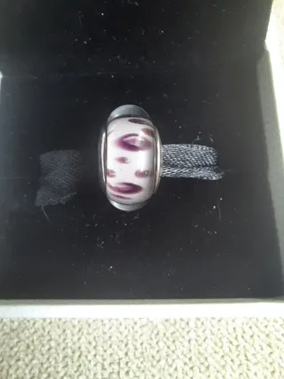 Charm murano Pandora leopardo morado