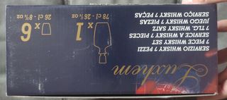 Juego de vasos de whisky