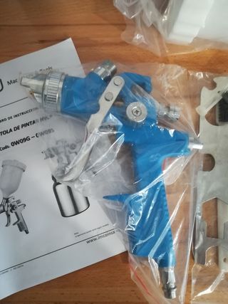 Pistola y manguera aire comprimido