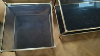 mesa baja y de café de vintage años 80