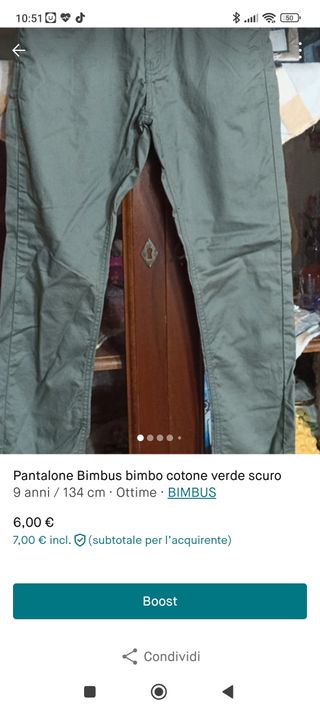Pantalone bambino Bimbus