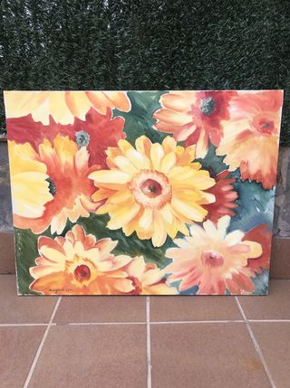 Cuadro margaritas 92x73 cm