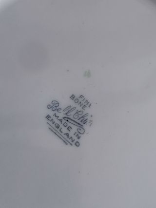 Set de Postre Porcelana Inglesa Bell China