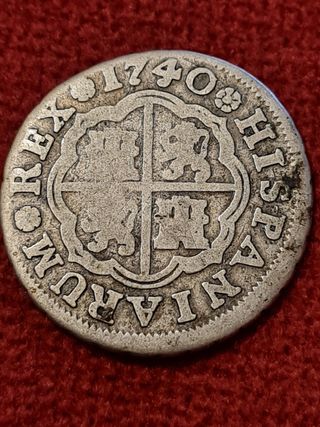 Moneda Un real Felipe V 1740 Madrid R