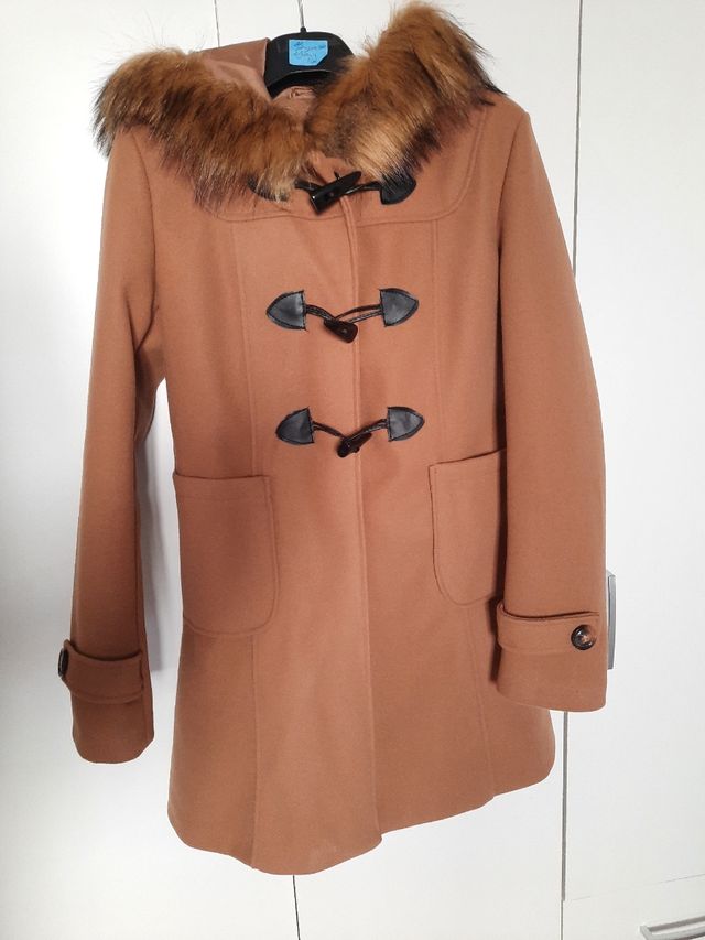Cappotto Abrigos chic,cammello, taglia S/40