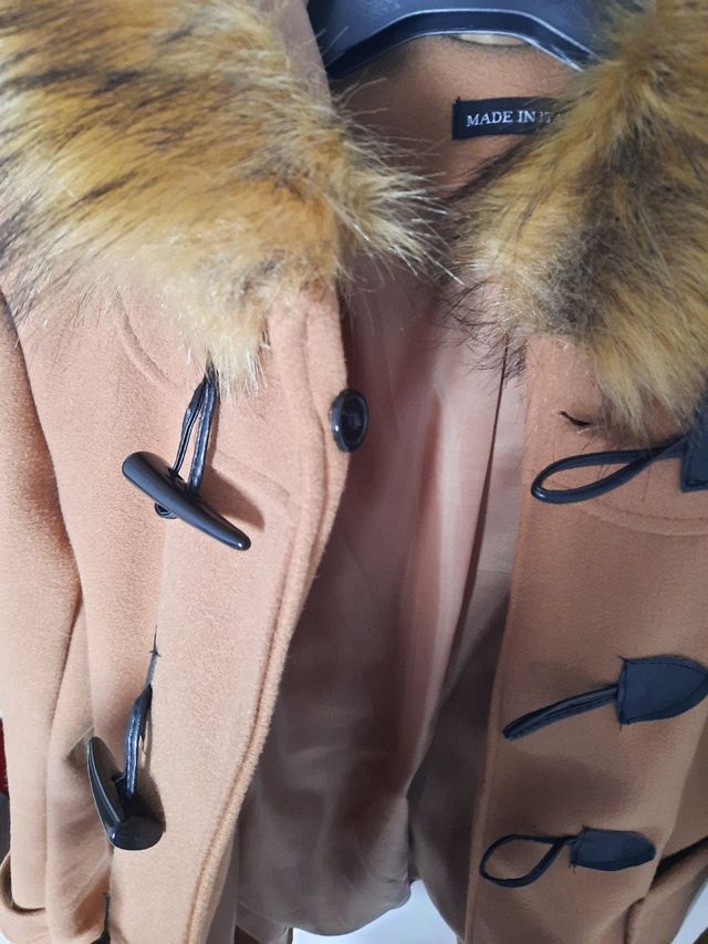 Cappotto Abrigos chic,cammello, taglia S/40