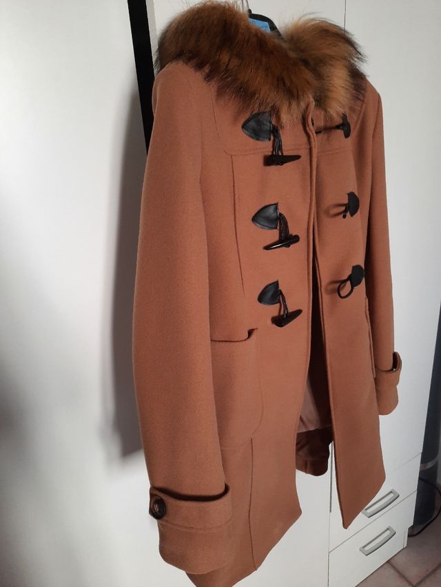 Cappotto Abrigos chic,cammello, taglia S/40