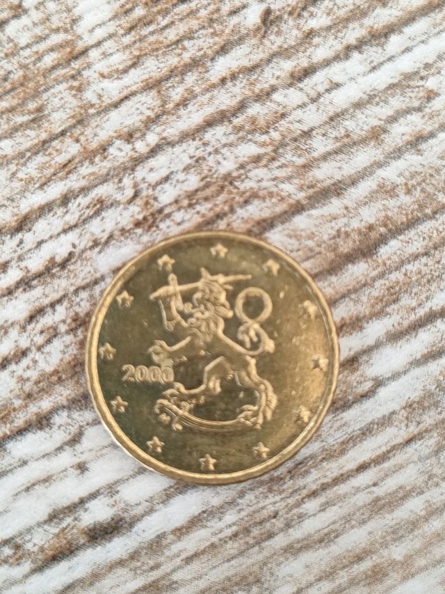 Moneda de Finlandia del año 2000 de 10 c