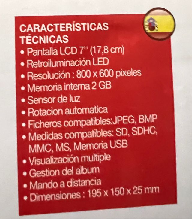 Marco de fotos dogital