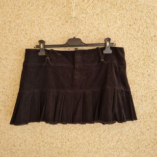 Minifalda negra tablas - Talla L