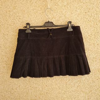 Minifalda negra tablas - Talla L