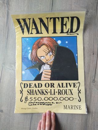 One Piece Póster Wanted: Shanks