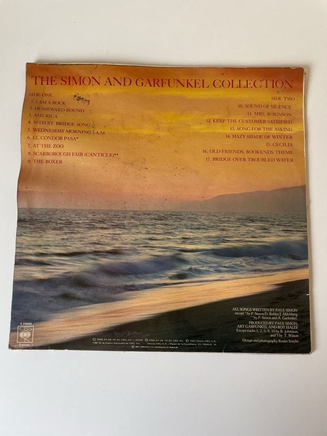 VINILO THE SIMON AND GARFUNKEL COLLECTION