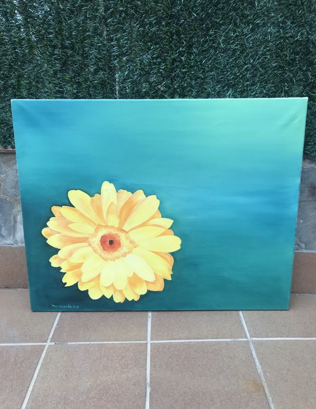 Cuadro margarita 92x73 cm