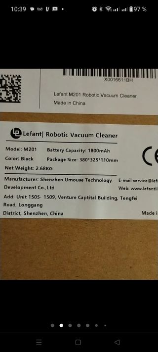 LEFANT M201 Home Robot Aspirador 1800mAh ¡¡NUEVO!!