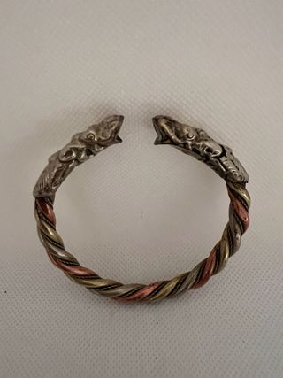 Pulsera de 3 metales serpiente