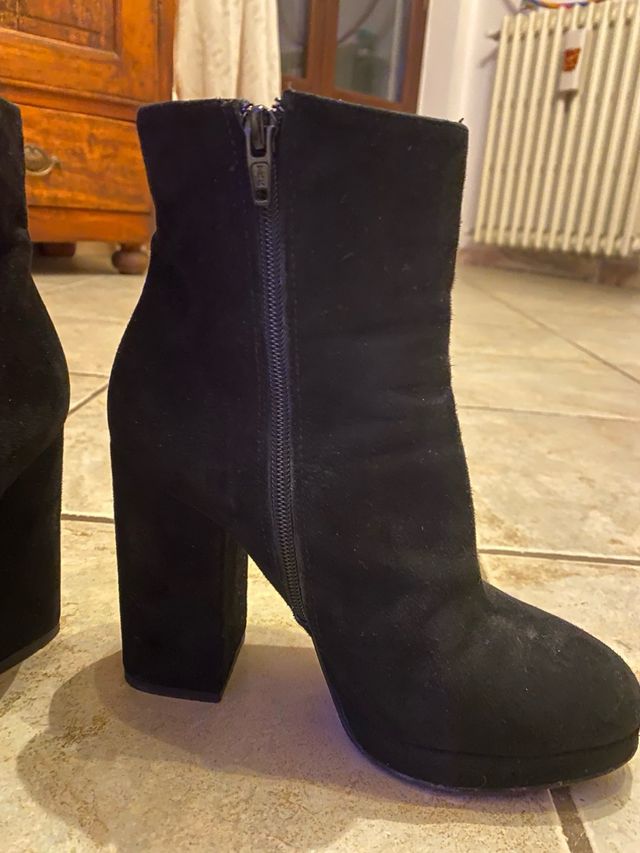 stivaletti velluto nero