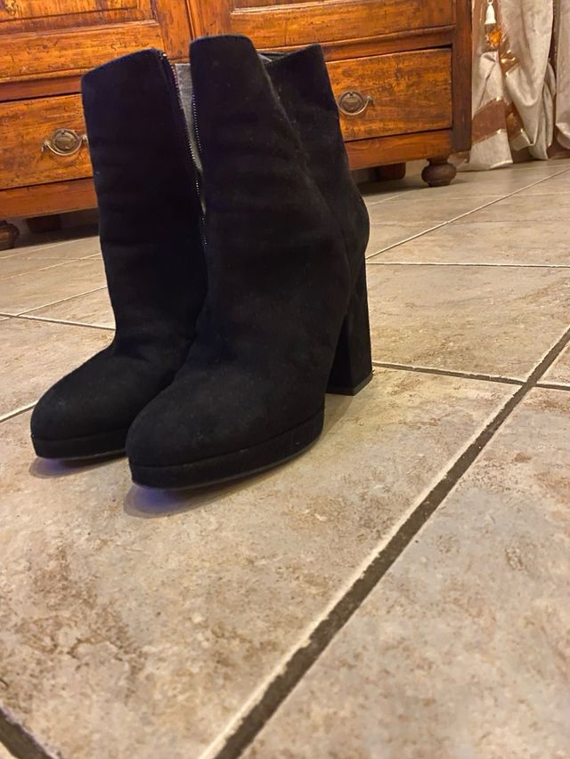 stivaletti velluto nero
