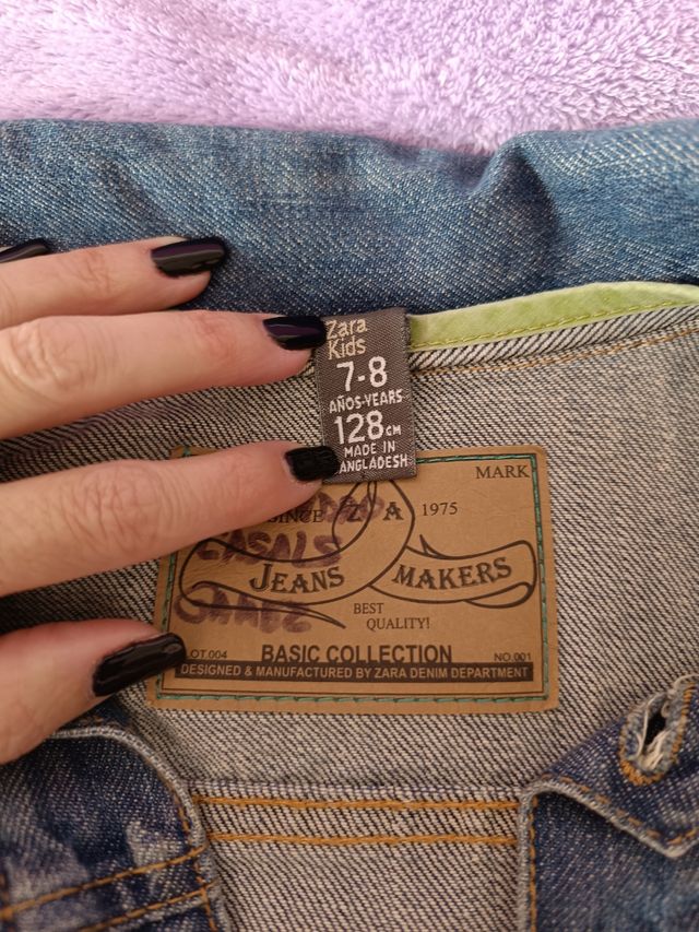 Cazadora vaquera niño