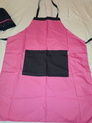 Delantal y gorro a juego cocinero adulto 