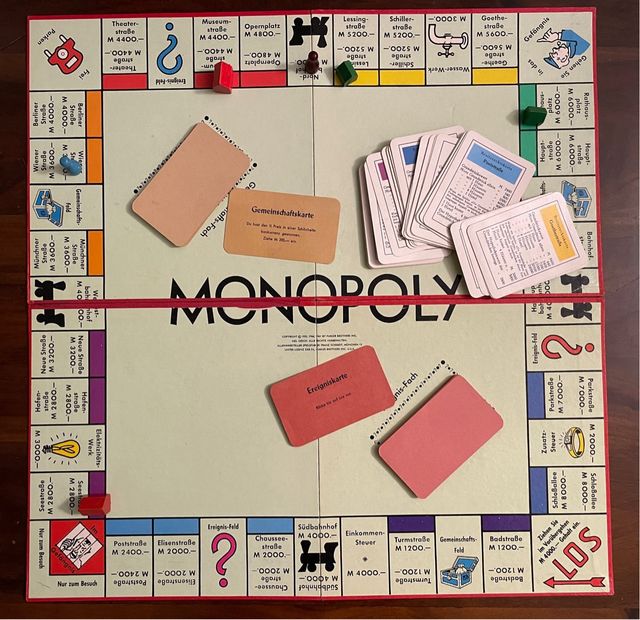 Juego de mesa antiguo Monopoly 